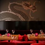 Draak Schildering restaurant Opium 1.20 x 4.00 meter